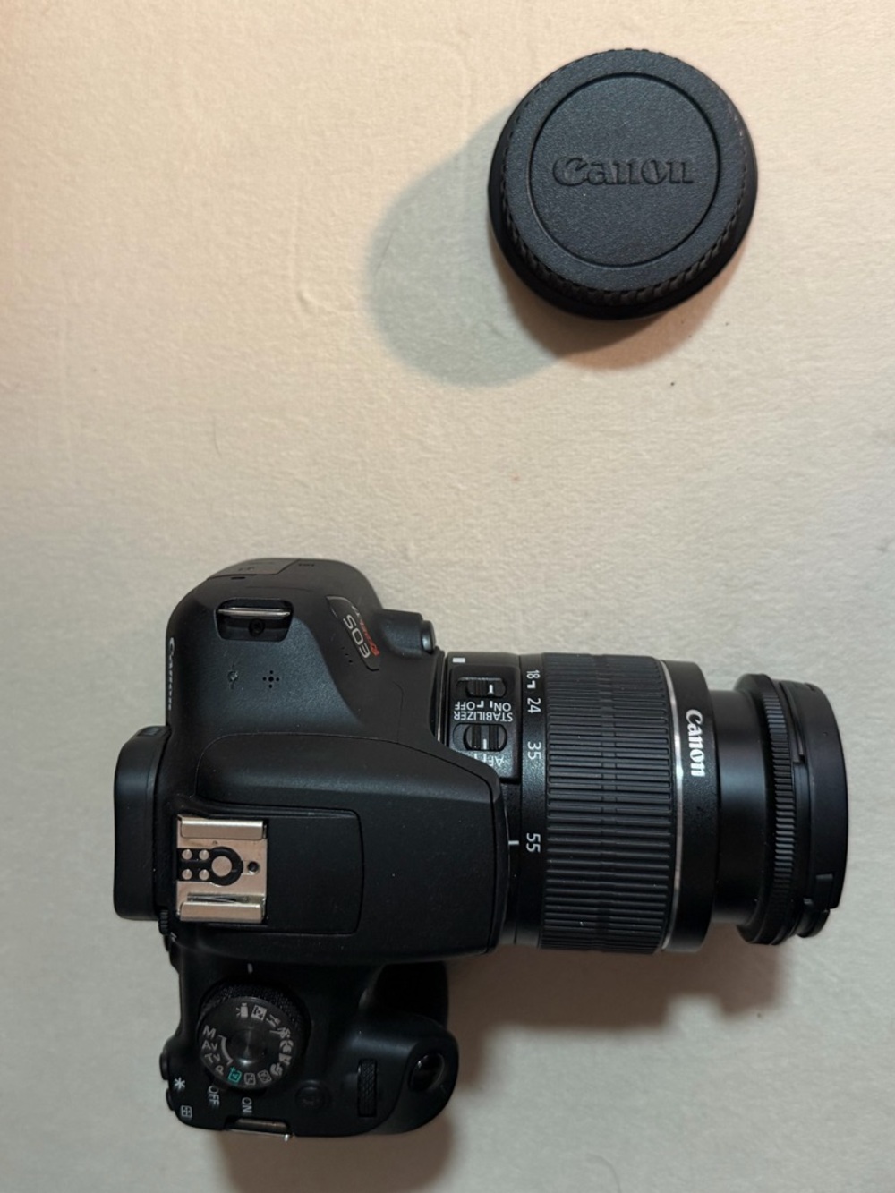 Canon EOS Rebel T7 with kit lens